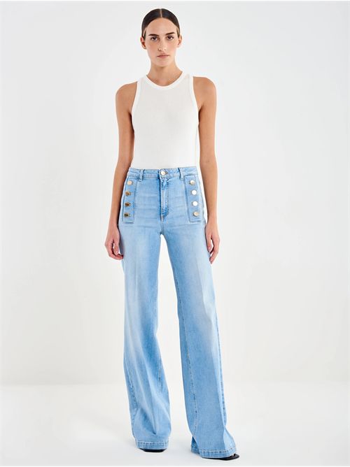 Jeans Giudith con Bottoni VICOLO | DAB5017/DENIM